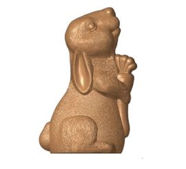 MOLDE CONEJO CON ZANAHORIA 130x87mm (Del+Detr.) 90gr