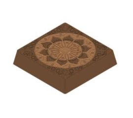 MOLDE BOMBON "DIWALI" CUADRADO 35x35h.7,5mm