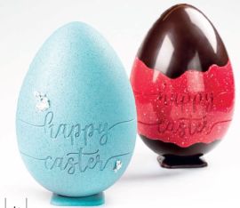 MOLDE HUEVO HAPPY EASTER ø156 h.228mm (1und) 330gr (Iman)