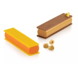 MOLDE SWEET RECTANGLE 128x35,5 h.21mm (8units)85ml+CUTTER